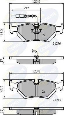 Comline CBP21002 - Bremsbelagsatz, Scheibenbremse alexcarstop-ersatzteile.com