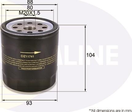 Comline CIZ11741 - Ölfilter alexcarstop-ersatzteile.com