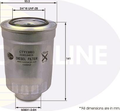 Comline CTY13003 - Kraftstofffilter alexcarstop-ersatzteile.com