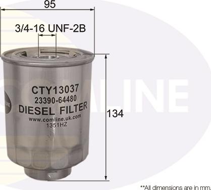 Comline CTY13037 - Kraftstofffilter alexcarstop-ersatzteile.com