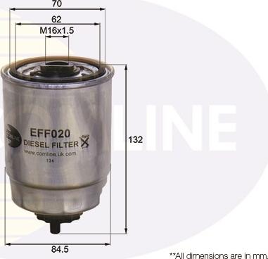 Comline EFF020 - Kraftstofffilter alexcarstop-ersatzteile.com