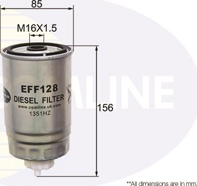 Comline EFF128 - Kraftstofffilter alexcarstop-ersatzteile.com