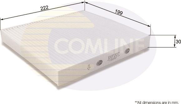 Comline EKF207 - Filter, Innenraumluft alexcarstop-ersatzteile.com