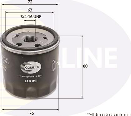 Comline EOF041 - Ölfilter alexcarstop-ersatzteile.com