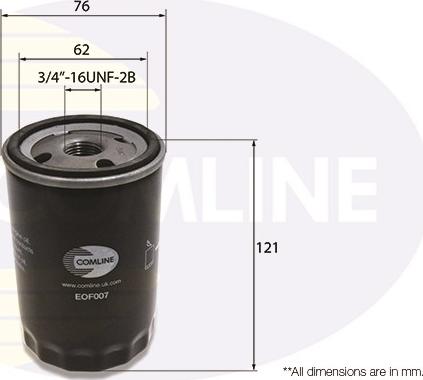 Comline EOF007 - Ölfilter alexcarstop-ersatzteile.com