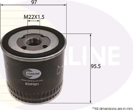 Comline EOF021 - Ölfilter alexcarstop-ersatzteile.com