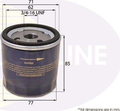 Comline EOF022 - Ölfilter alexcarstop-ersatzteile.com