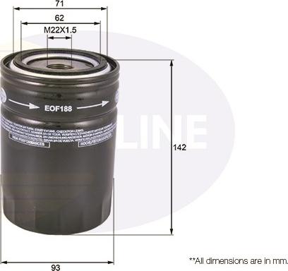 Comline EOF188 - Ölfilter alexcarstop-ersatzteile.com