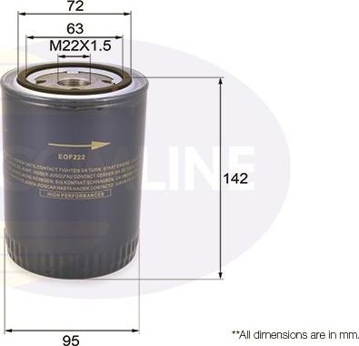 Comline EOF222 - Ölfilter alexcarstop-ersatzteile.com