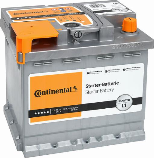 Continental 2800012019280 - Starterbatterie alexcarstop-ersatzteile.com