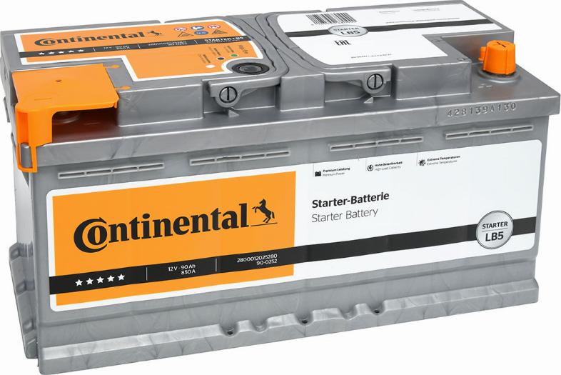 Continental 2800012025280 - Starterbatterie alexcarstop-ersatzteile.com