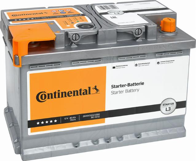 Continental 2800012023280 - Starterbatterie alexcarstop-ersatzteile.com