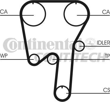 CONTINENTAL CTAM BR CT979K3 - Zahnriemensatz alexcarstop-ersatzteile.com