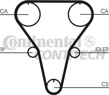 CONTINENTAL CTAM BR CT769 - Zahnriemen alexcarstop-ersatzteile.com