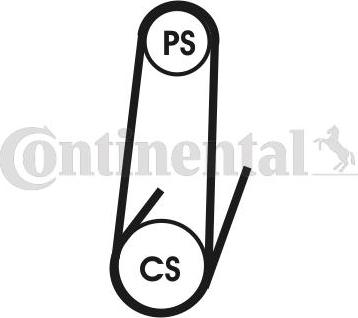 Contitech 4 PK 1102 ELAST - Keilrippenriemen alexcarstop-ersatzteile.com