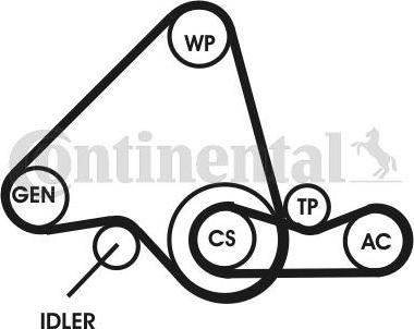 Contitech 6PK995D1 - Keilrippenriemensatz alexcarstop-ersatzteile.com