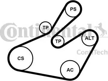 Continental 6PK1468K1 - Keilrippenriemensatz alexcarstop-ersatzteile.com