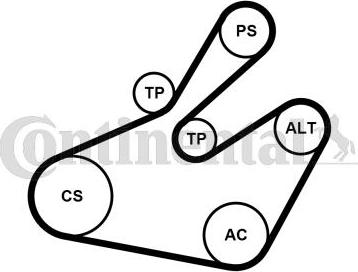 Contitech 6PK1468K1 - Keilrippenriemensatz alexcarstop-ersatzteile.com