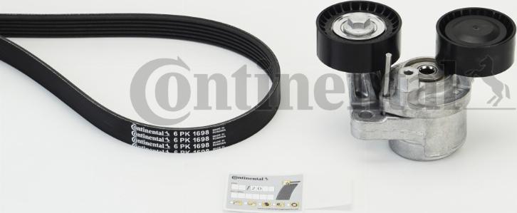 Contitech 6 PK 1698 K1 - Keilrippenriemensatz alexcarstop-ersatzteile.com