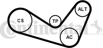 Contitech 6PK1050K4 - Keilrippenriemensatz alexcarstop-ersatzteile.com