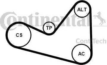 Continental 6PK1050K3 - Keilrippenriemensatz alexcarstop-ersatzteile.com