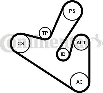 Contitech 6PK1710K1 - Keilrippenriemensatz alexcarstop-ersatzteile.com