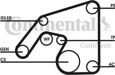 Continental 6PK2415D1 - Keilrippenriemensatz alexcarstop-ersatzteile.com