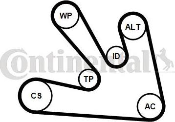 CONTITECH 7PK1687K1 - Keilrippenriemensatz alexcarstop-ersatzteile.com