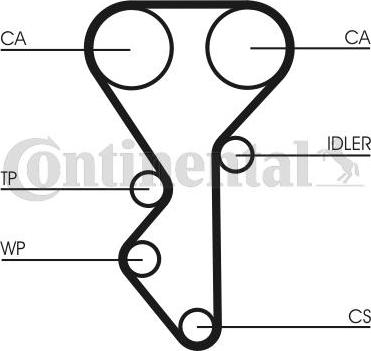 CONTITECH CT 955 - Zahnriemen alexcarstop-ersatzteile.com