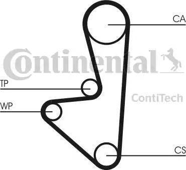 Continental CT607WP1 - Wasserpumpe + Zahnriemensatz alexcarstop-ersatzteile.com