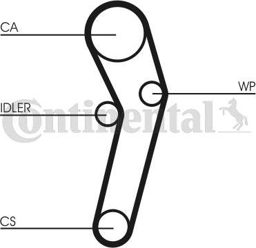 Contitech CT631 - Zahnriemen alexcarstop-ersatzteile.com