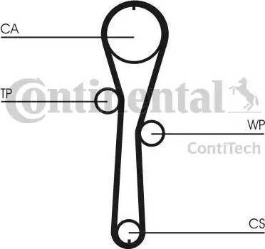 Continental CT1045WP1 - Zahnriemensatz alexcarstop-ersatzteile.com