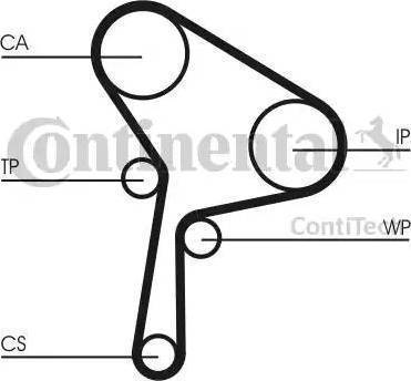 Continental CT1025WP1 - Wasserpumpe + Zahnriemensatz alexcarstop-ersatzteile.com