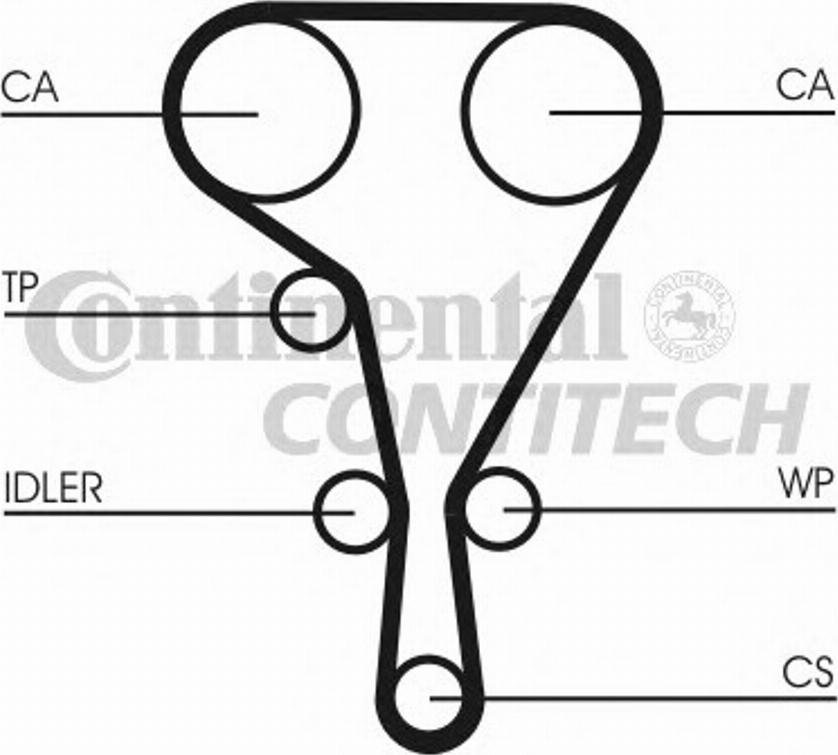 CONTITECH CT1130WP1 -  alexcarstop-ersatzteile.com