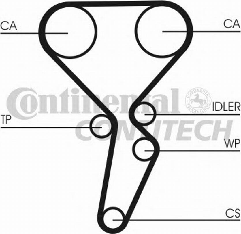 CONTITECH CT1126WP1 -  alexcarstop-ersatzteile.com