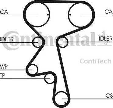 Continental CT873 - Zahnriemen alexcarstop-ersatzteile.com