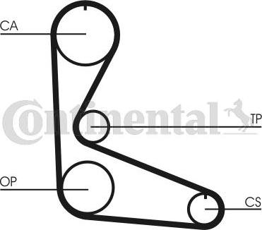 Contitech CT702 - Zahnriemen alexcarstop-ersatzteile.com