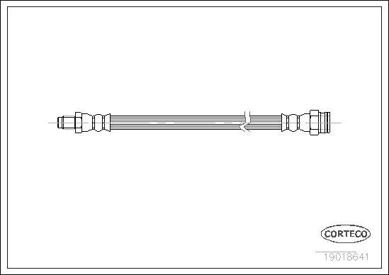 Corteco 19018641 - Bremsschlauch alexcarstop-ersatzteile.com