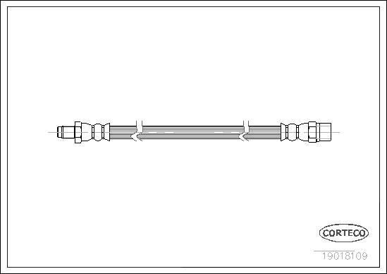 Corteco 19018109 - Bremsschlauch alexcarstop-ersatzteile.com