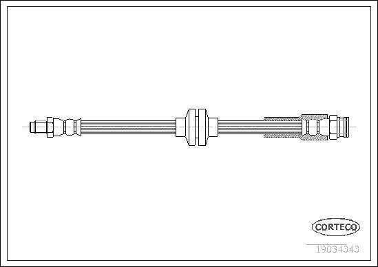 Corteco 19034343 - Bremsschlauch alexcarstop-ersatzteile.com