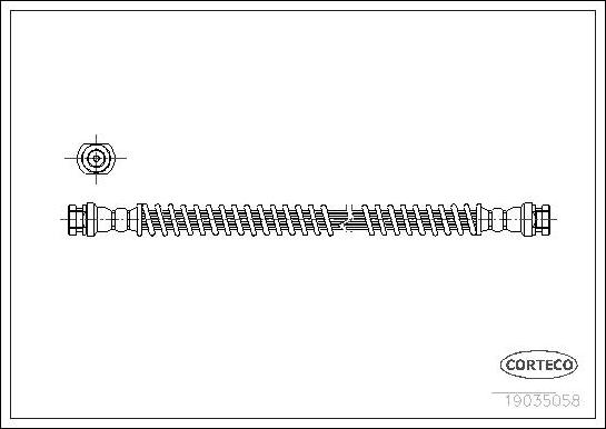 Corteco 19035058 - Bremsschlauch alexcarstop-ersatzteile.com