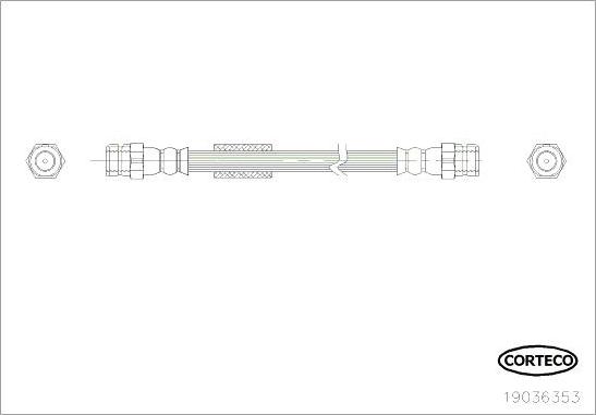 Corteco 19036353 - Bremsschlauch alexcarstop-ersatzteile.com