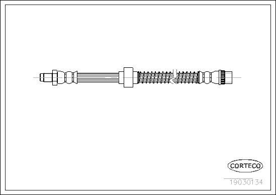 Corteco 19030134 - Bremsschlauch alexcarstop-ersatzteile.com