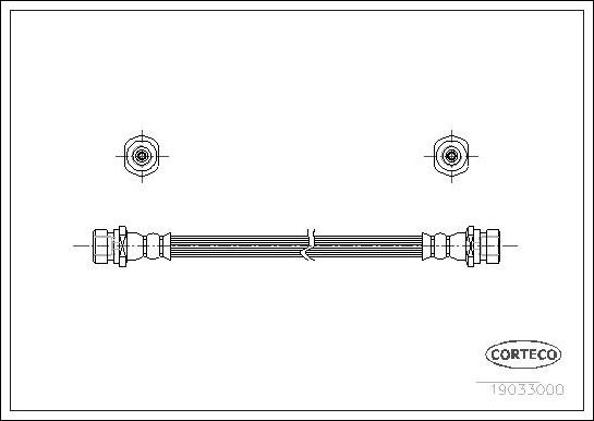 Corteco 19033000 - Bremsschlauch alexcarstop-ersatzteile.com