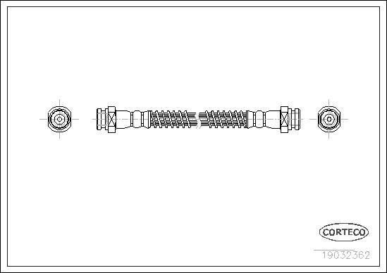 Corteco 19032362 - Bremsschlauch alexcarstop-ersatzteile.com