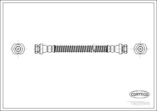 Corteco 19025916 - Bremsschlauch alexcarstop-ersatzteile.com