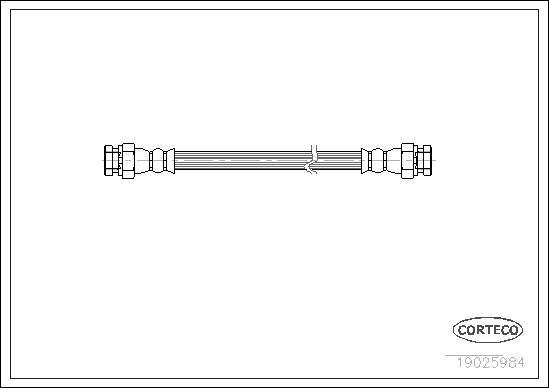 Corteco 19025984 - Bremsschlauch alexcarstop-ersatzteile.com