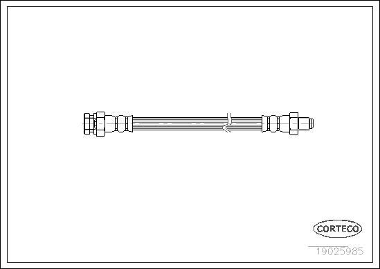 Corteco 19025985 - Bremsschlauch alexcarstop-ersatzteile.com