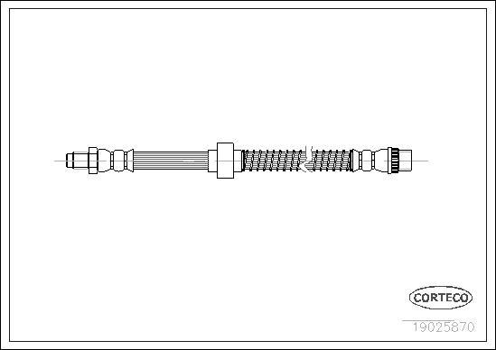 Corteco 19025870 - Bremsschlauch alexcarstop-ersatzteile.com