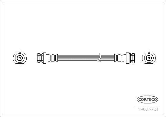 Corteco 19025731 - Bremsschlauch alexcarstop-ersatzteile.com